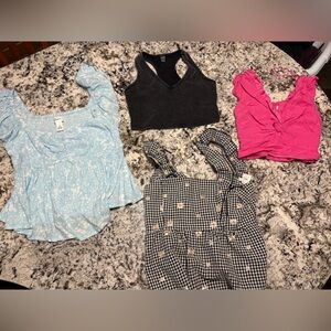 Juniors Small crop tops